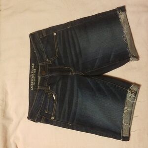 American Eagle Dark Denim Shorts